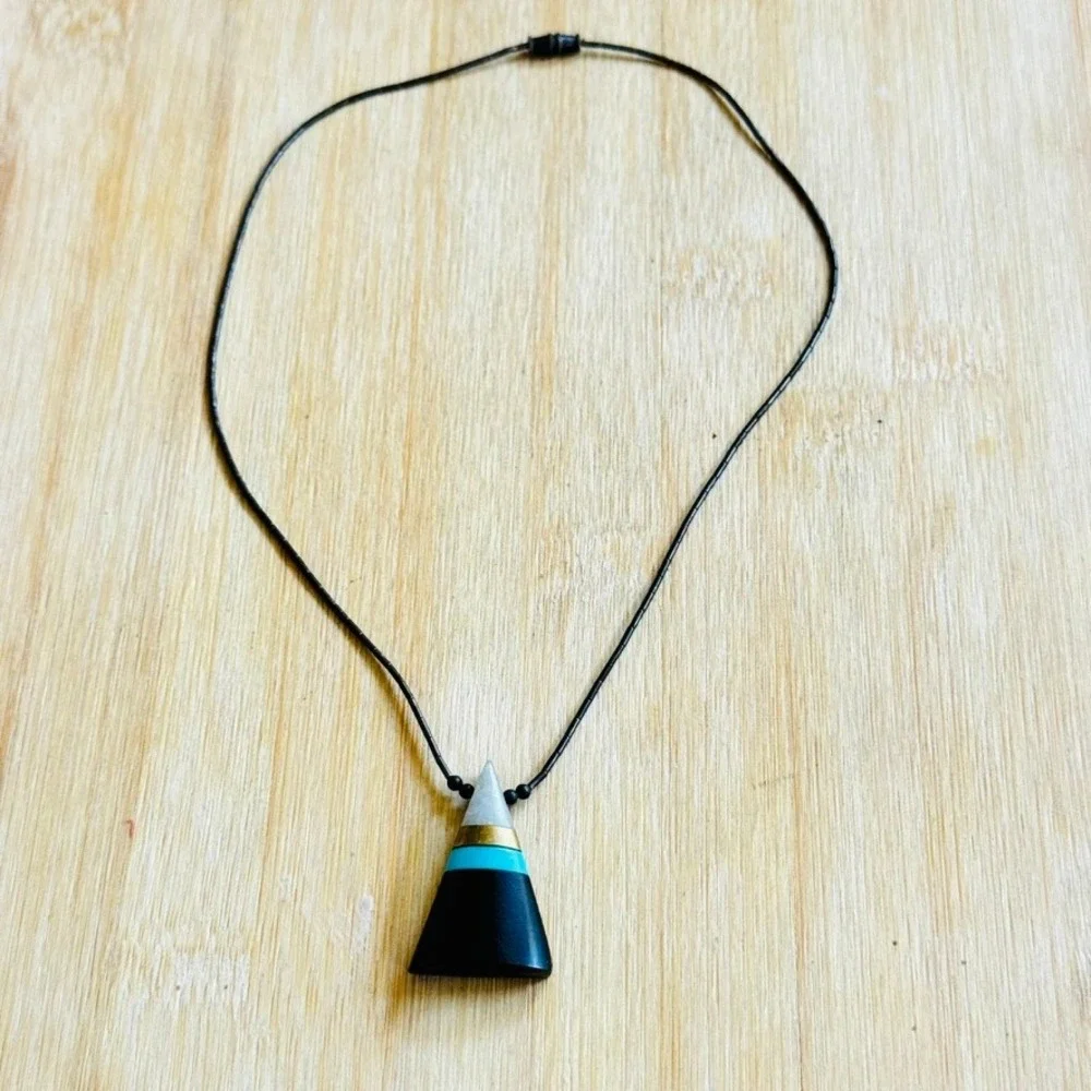 VTG Native American Turquoise Necklace Natural Beaded Liquid Sterling Silver 925